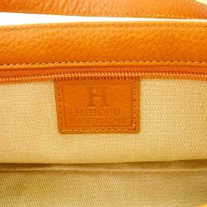 HIROFU ハンドバッグ レザー 茶 ブラウン