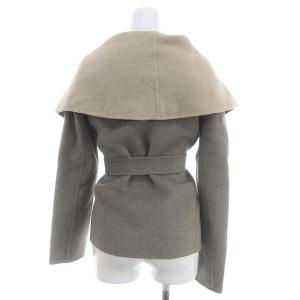 DIANE von FURSTENBERG ショートコート ウール アウター P グレージュ ベージュ