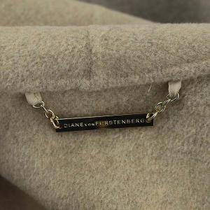 DIANE von FURSTENBERG ショートコート ウール アウター P グレージュ ベージュ