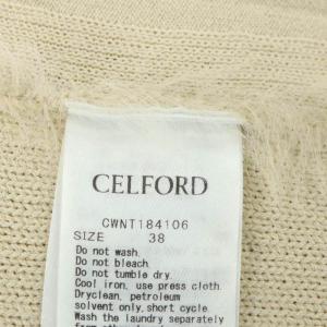 CELFORD フェザーヤーンニットカーディガン 長袖 38 ベージュ
