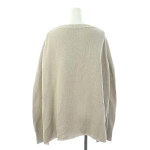 Deuxieme Classe 22SS neo beauty プルオーバー ニット セーター 長袖 ワイド グレージュ