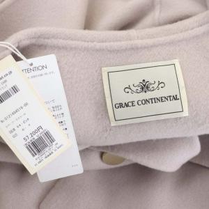 GRACE CONTINENTAL 21AW リバーフードストール ポンチョ マント ケープ フード F ピンク