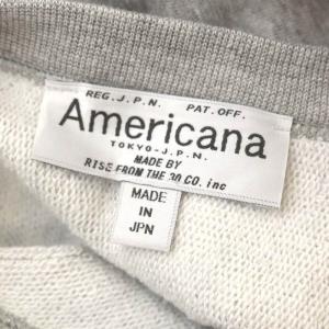 AMERICANA 21年 AP STUDIO取扱い WHAT EVER ロゴスウェット トレーナー 長袖 グレー