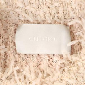 CELFORD 22AW ツイードニットカーディガン 長袖 F ライトピンク