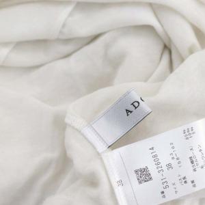 ADORE 23AW ウールスパンジャージートップス ニット カットソー 長袖 ハイネック 薄手 シアー シースルー オーバーサイズ 38