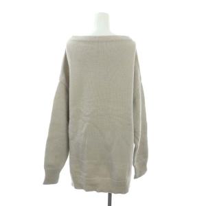 Deuxieme Classe テンジク プルオーバー ニット セーター 長袖 カシミヤ混 ライトグレージュ