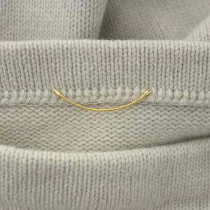 Deuxieme Classe テンジク プルオーバー ニット セーター 長袖 カシミヤ混 ライトグレージュ