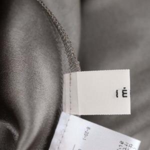 IENA 22AW ダブルサテンスカート セミフレアスカート ロング 36 グレー
