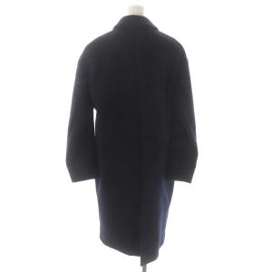 ESTNATION ウールチェスターコート ロング 38 M 紺 ネイビー