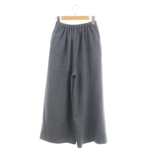 ENFOLD 22AW ワイドパンツ ウール混 34 グレー