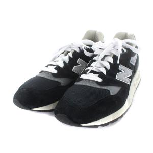New Balance U998BL スニーカー スエード 27cm ブラック