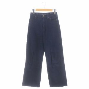 ストレートデニムパンツ ジーンズ ジップフライ コットン36 S 紺 ネイビー