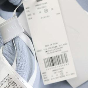 CELFORD ホールガーメントワンピース ひざ丈 長袖 ニット 36 水色 ライトブルー