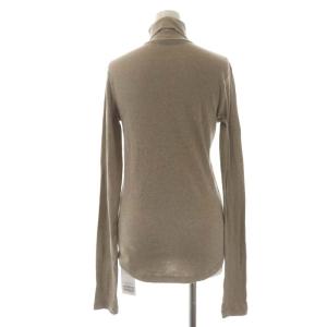 Spick&Span 23AW ハイネックプルオーバー カットソー 長袖 タートルネック F 杢ベージュ