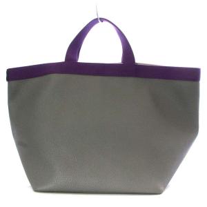 Hervé Chapelier 725GP リュクス舟型トートL ハンドバッグ コーテッドキャンバス グラニ×ビオレ