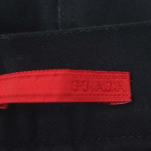 PRADA パンツ コットン ボタンフライ S 黒 ブラック