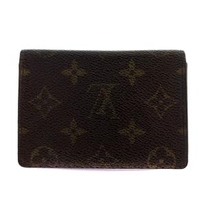 LOUIS VUITTON モノグラム ポルト2カルト ヴェルティカル パスケース 定期入れ M60533 OH