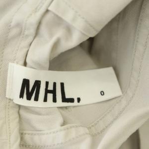 MHL. 22SS RAISED COTTON TWILL パンツ ストレート ボタンフライ コットン 0 ライトグレー