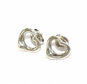 TIFFANY&Co. オープンハート ピアス スタッドピアス 925 シルバー アクセサリー ジュエリー