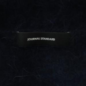 JOURNAL STANDARD 22AW フォックスアルパカファーカーディガン ニット 長袖 厚手 紺 ネイビー