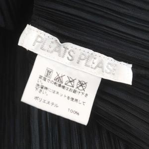PLEATS PLEASE ISSEY MIYAKE イッセイミヤケ プリーツボレロ カーディガン クロップド丈 シアー 長袖 3 ブラック