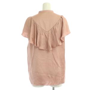 ANAYI 21SS フリルブラウス シャツ 前開き フレンチスリーブ 38 ピンク