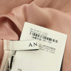 ANAYI 21SS フリルブラウス シャツ 前開き フレンチスリーブ 38 ピンク