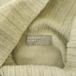 MARGARET HOWELL SLEEVELESS TURTLE NECK ニット カットソー ノースリーブ タートルネック 2 ベージュ