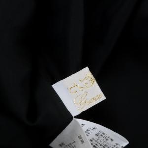 Grace Class バイカラー切替ワンピース ロング マキシ ノースリーブ 38 黒 ブラック オフホワイト