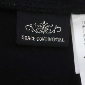 GRACE CONTINENTAL リボンレースボレロカーディガン 前開き 36 黒 ブラック