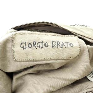 GIORGIO BRATO トートバッグ ショルダーバッグ 2way レザー グレー 黒 ブラック