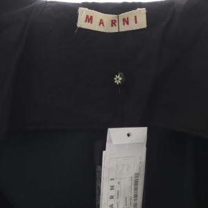 MARNI ジャケット リネン混 薄手 42 ダークグリーン