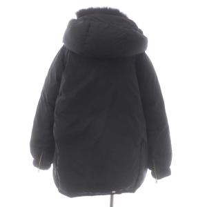 Deuxieme Classe フードダウン ジャケット フォックスファー アウター ジップアップ ブラック