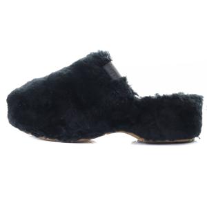 UGG australia ファズ シュガー クロッグ FUZZ SUGAR CLOG サンダル ミュール スリッポン 24cm 黒 ブラック 1130950