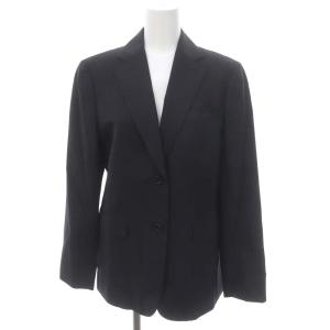 Brooks Brothers ストライプ スーツ セットアップ 上下 テーラードジャケット 2B 総裏地 タイトスカート 膝丈 11AR 紺 ネイビー