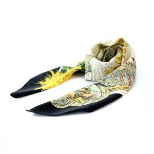 SANSSOUCY サンスーシー宮殿 カレ90 スカーフ シルク 絹 マルチカラー OH