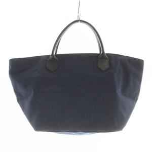 レザーハンドル舟型トートM コーデュラ トートバッグ ハンドバッグ 紺 ネイビー 1407C
