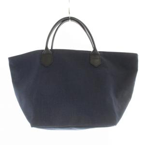 Hervé Chapelier レザーハンドル舟型トートM コーデュラ トートバッグ ハンドバッグ 紺 ネイビー 1407C