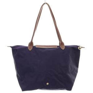 Longchamp LE PLIAGE SHOPPING トートバッグ ハンドバッグ 紫 パープル 茶色 ブラウン