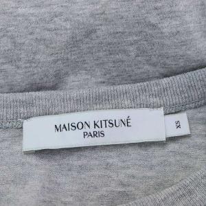 Maison Kitsuné チラックスフォックス パッチ クラシック Tシャツ プルオーバー クルーネック XS グレー