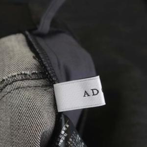 ADORE 23SS ソフトストレッチデニムスカート ロング マキシ丈 フレア フェイクラップ 36 黒 ブラック