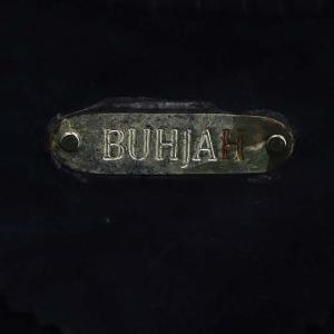 Deuxieme Classe BUHJAHシープスキンフリンジスウェードポンチョ プルオーバー 羊革 紺 ネイビー