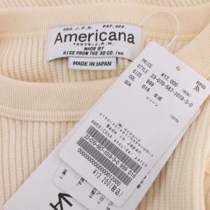 AMERICANA 23AW ショルダーパッチプルオーバートップス カットソー 長袖 アイボリー