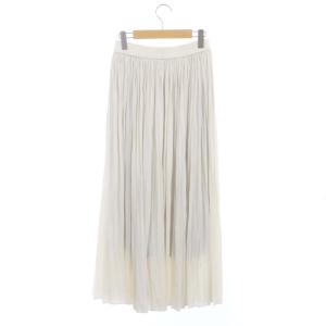 Spick&Span 23AW アコーディオンプリーツスカート ロング ミモレ 白 ホワイト