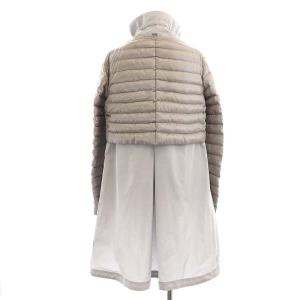 HERNO 切替 ダウンコート 40 グレージュ PI1081D