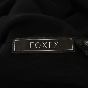 FOXEY 36301 ニット クルーネック 38 ブラック