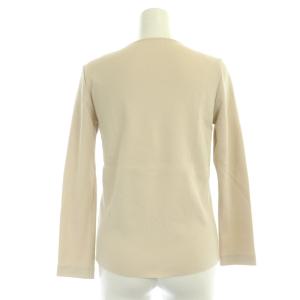 FOXEY 38003 ミラノリブ フリルニット カットソー プルオーバー 長袖 38 ベージュ