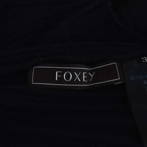 FOXEY 20年 Midnight Sun リブニット セーター 長袖 38 ダークネイビー 40705