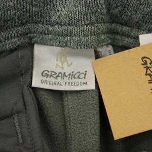 GRAMiCCi GMP3-F1074別注Bonded Fleeceパンツ イージー ジョガー ジップフライ  ベルト付き M 緑 グリーン