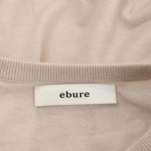 ebure ウールバルーンスリーブニット セーター シアー 薄手 長袖 ライトピンク